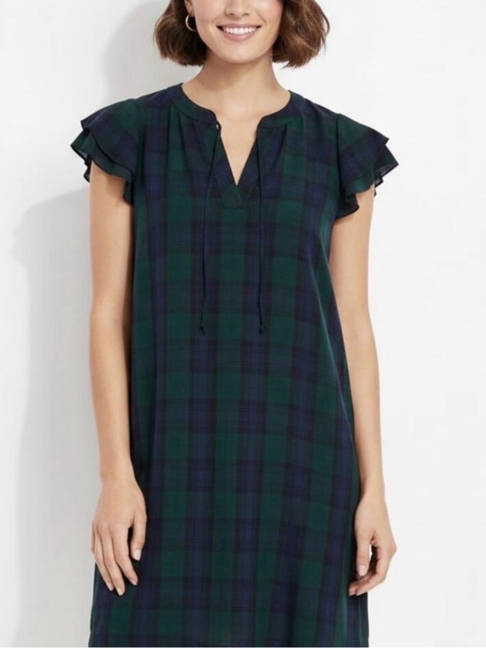 NWT - Vineyard Vines Blackwatch Plaid Tunic Dress - Size M